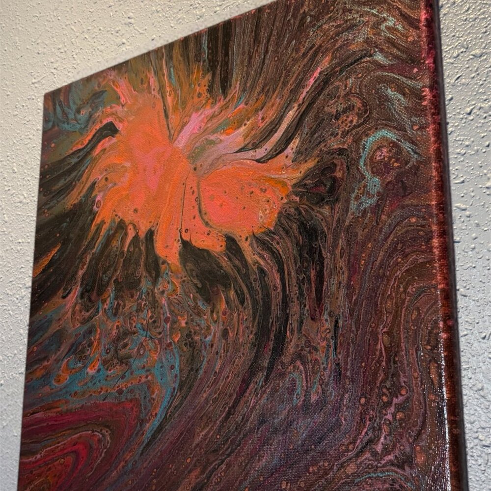 "Amenone" 12in. X 12in. Canvas Decor Painting